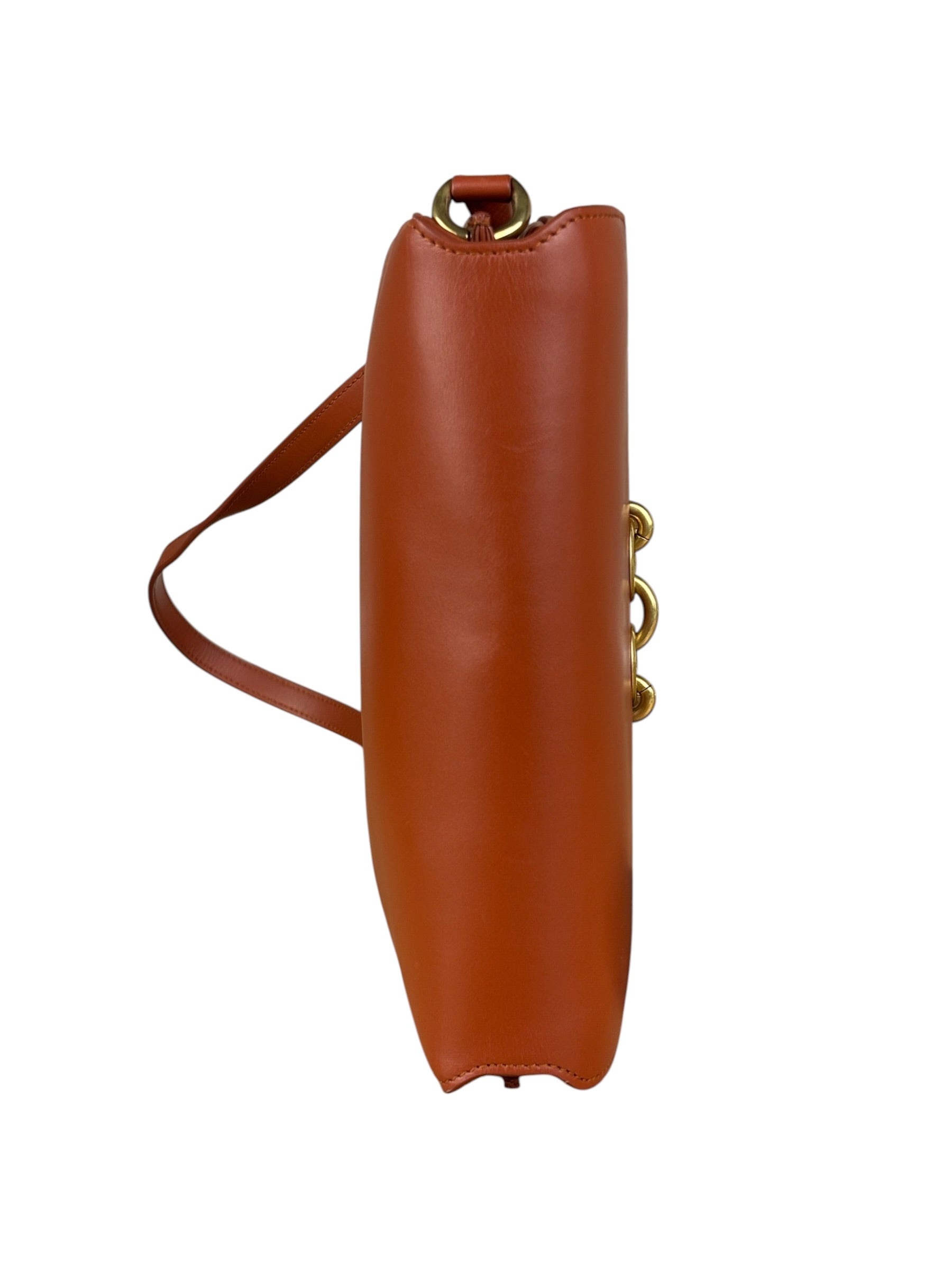 Saint Laurent Burnt Orange Le Maillon Shoulder Bag