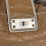 Chanel Camel Quilted Lambskin East-West Large Chain Tote 2008