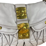 Miu Miu Lilac Nappa Leather Shoulder Bag