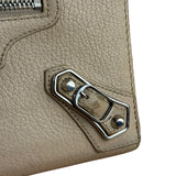 Balenciaga Beige Moto Zippy Wallet