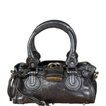 Chloé Grey Metallic Small Paddington Handbag