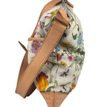 Gucci Vintage Leather/Canvas Blooms Crossbody