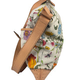 Gucci Vintage Leather/Canvas Blooms Crossbody
