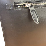 Salvatore Ferragamo Black Leather Clutch