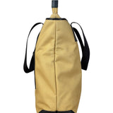 Gucci Vintage Brown Canvas Zip Tote