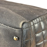Chanel Vintage Canvas & Leather Chocolate Bar Fold-Over Tote Bag
