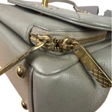 Chanel Grey Quilted Leather Mini Business Affinity Flap Bag 2019