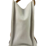 Hermes Beige/Brown Leather Trim Cabalicol Tote