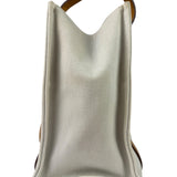 Hermes Beige/Brown Leather Trim Cabalicol Tote