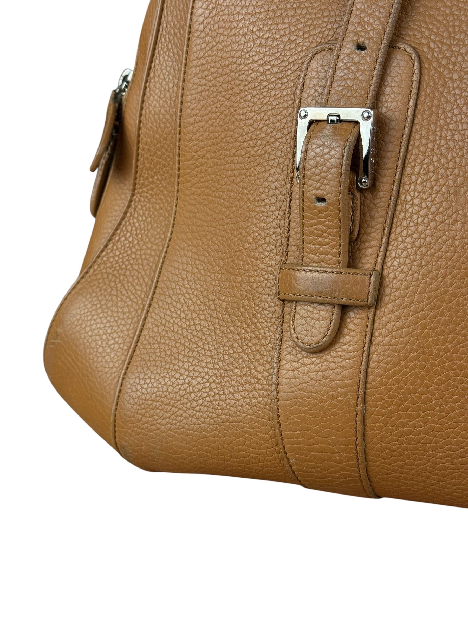Loewe Brown Leather Senda Top Handle Bag