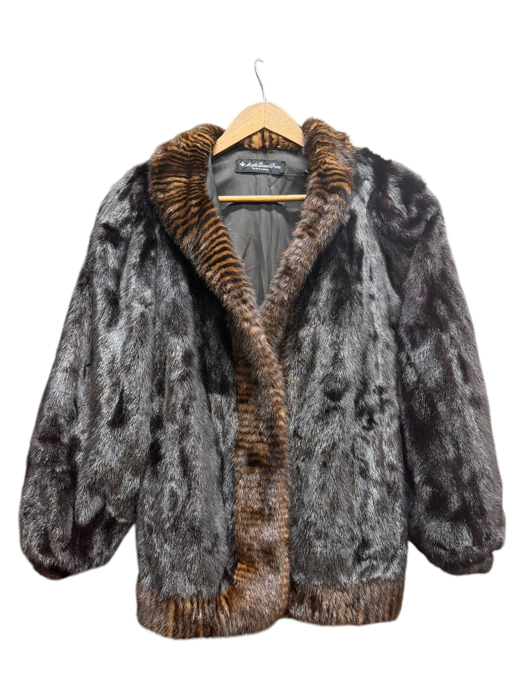 Vintage Maple Queens Dark Brown Mink Fur