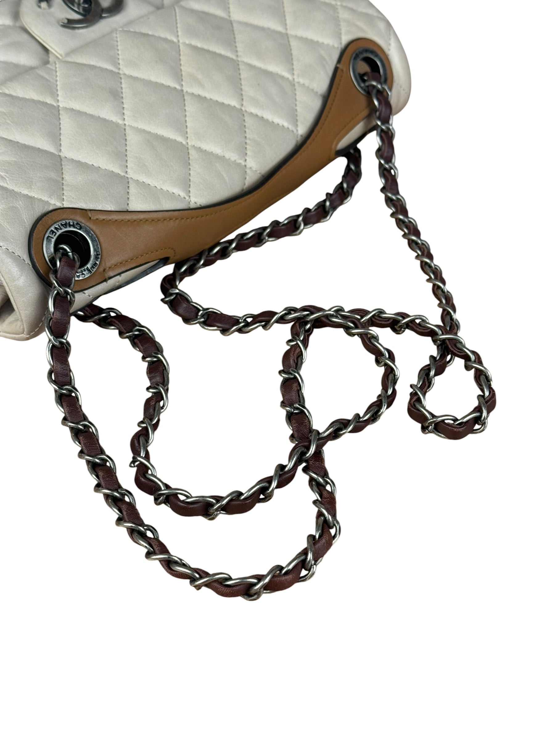Chanel Beige Iridescent In-The-Mix Flap Bag 2011