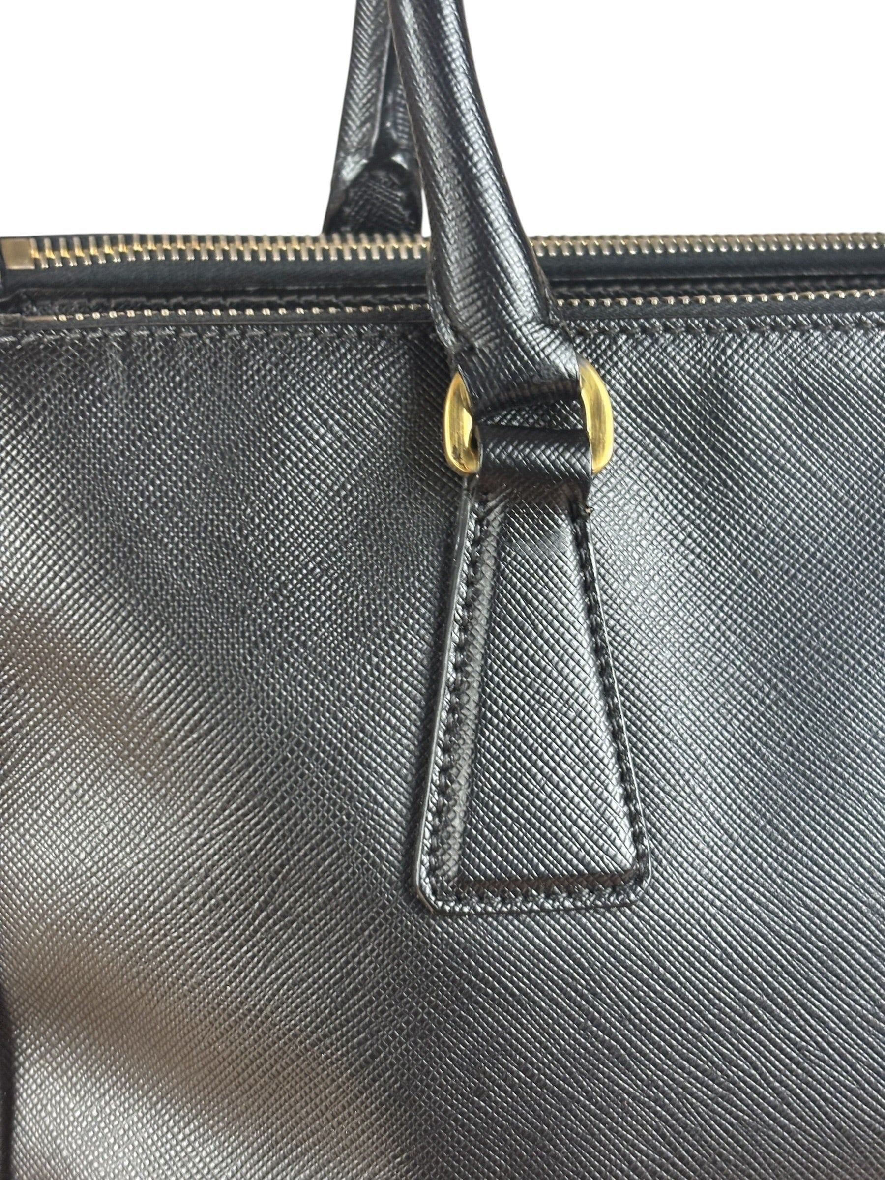 Prada Black Galleria Saffiano Leather Tote