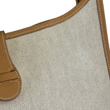 Hermes Brown Leather Trim Evelyne 2004
