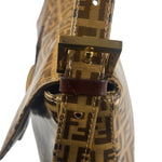 Fendi FF PVC Coated Sequin Buckle Baguette