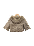 Vintage L'Sully Grey Blue Fox/Rabbit Fur Toddler Coat