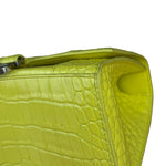 Balenciaga Small Yellow Croc Hourglass 2Way