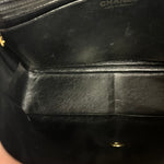 Chanel Black Caviar Leather Single Flap Bag '04