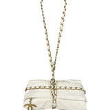 Chanel White Quilted Leather Midnight Swim Baluchon Clutch 2012