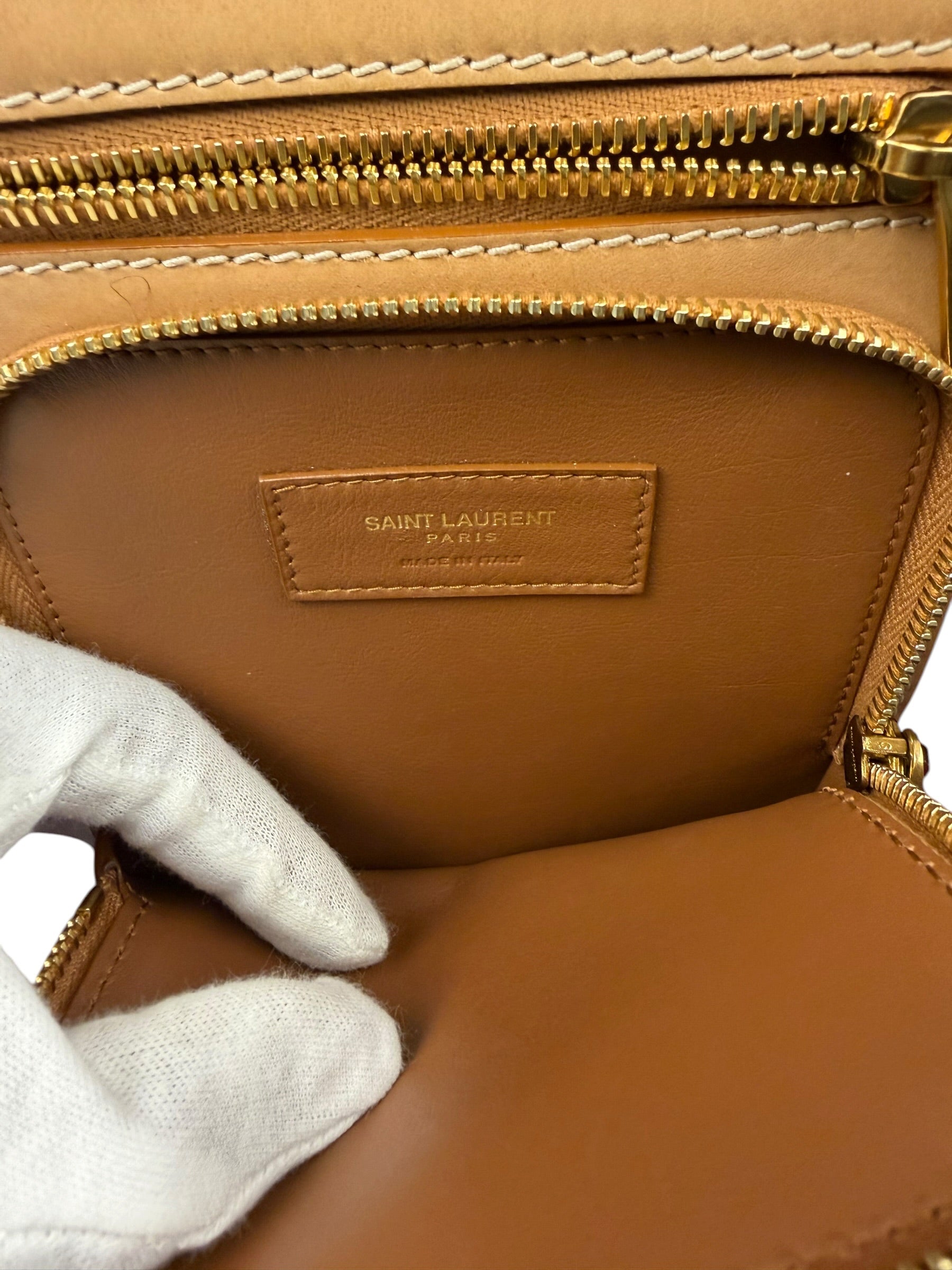 Yves Saint Laurent Beige Crossbody Pouch