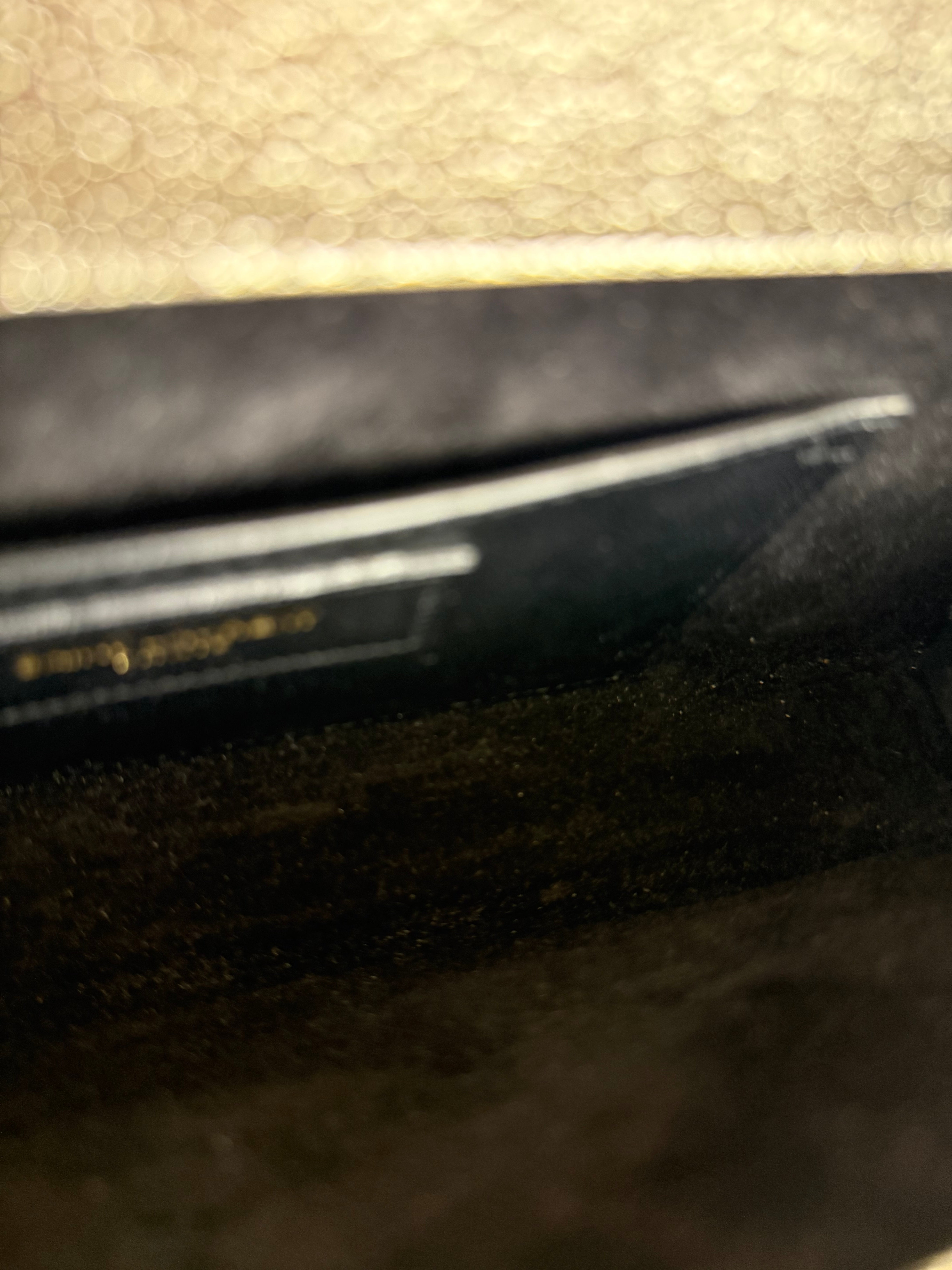 Saint Laurent Textured Metallic YSL Kate Clutch Bag