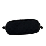 Gucci Black Canvas GG Print Mini Boat Pochette