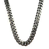 24 Inch .925 Sterling Sliver Cuban Necklace