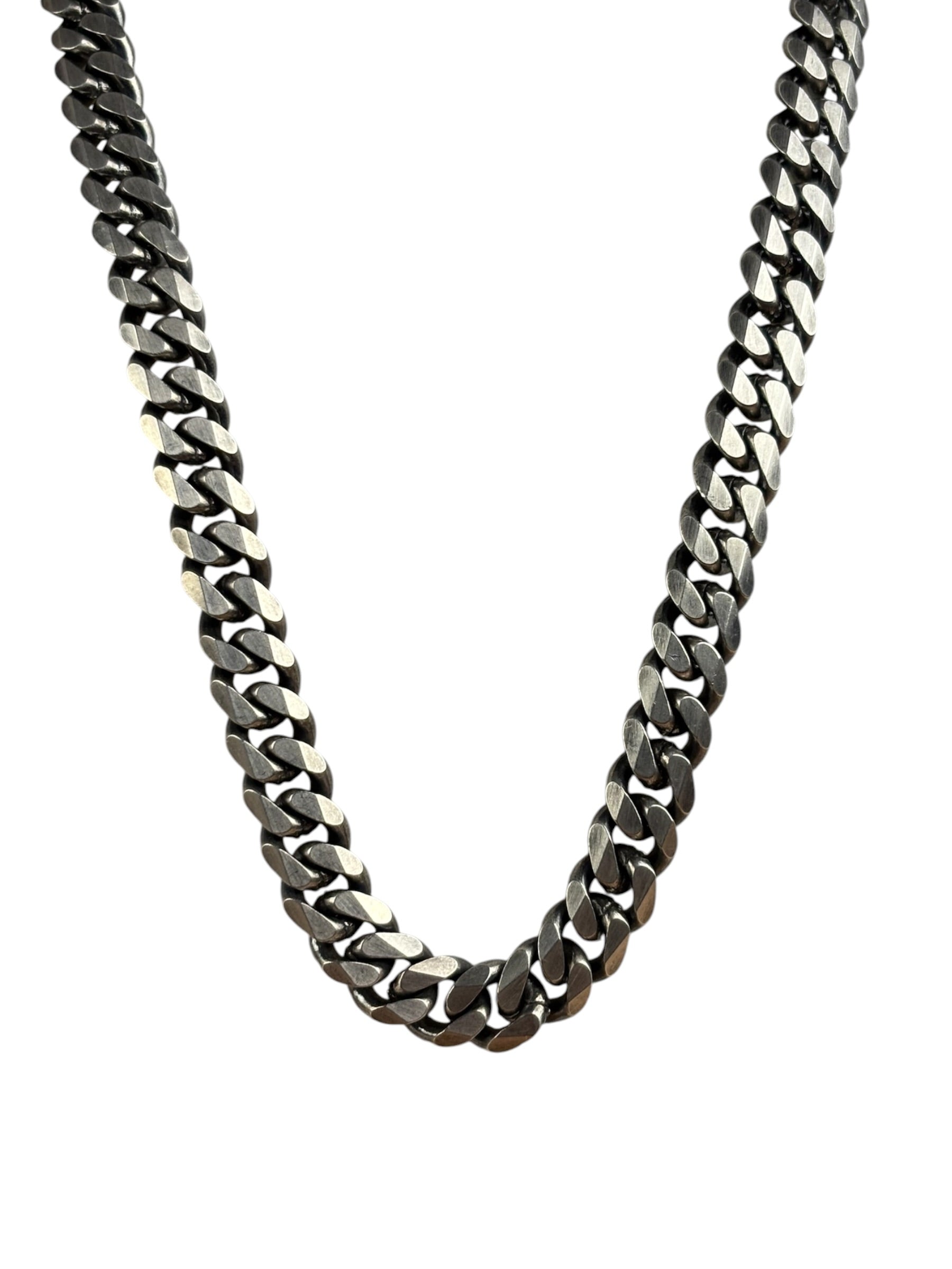 24 Inch .925 Sterling Sliver Cuban Necklace