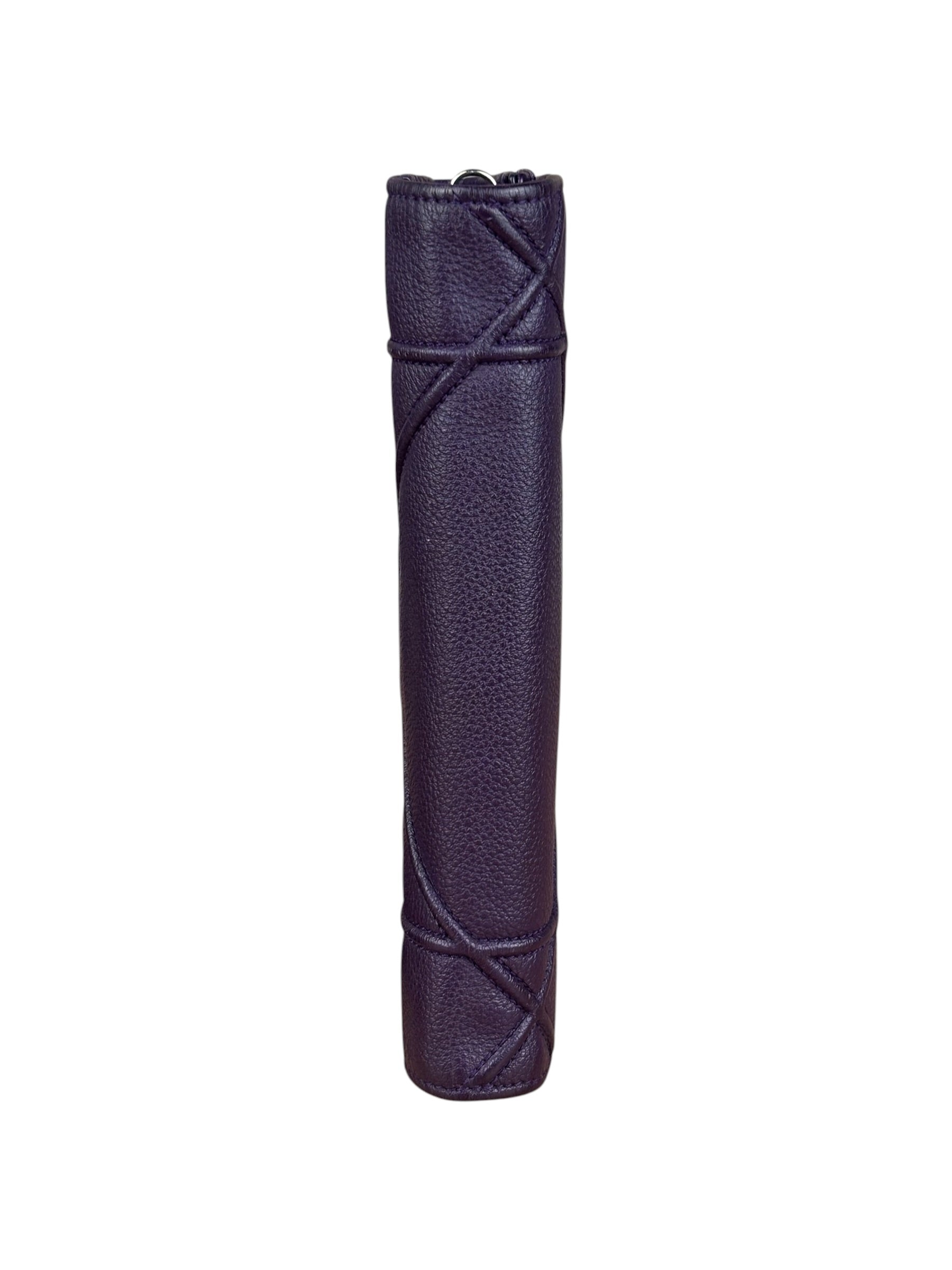 Christian Dior Purple Leather Diorama Wallet on Chain Bag
