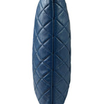 Chanel Blue Quilted Leather O-Case Zipped Pouch 2017