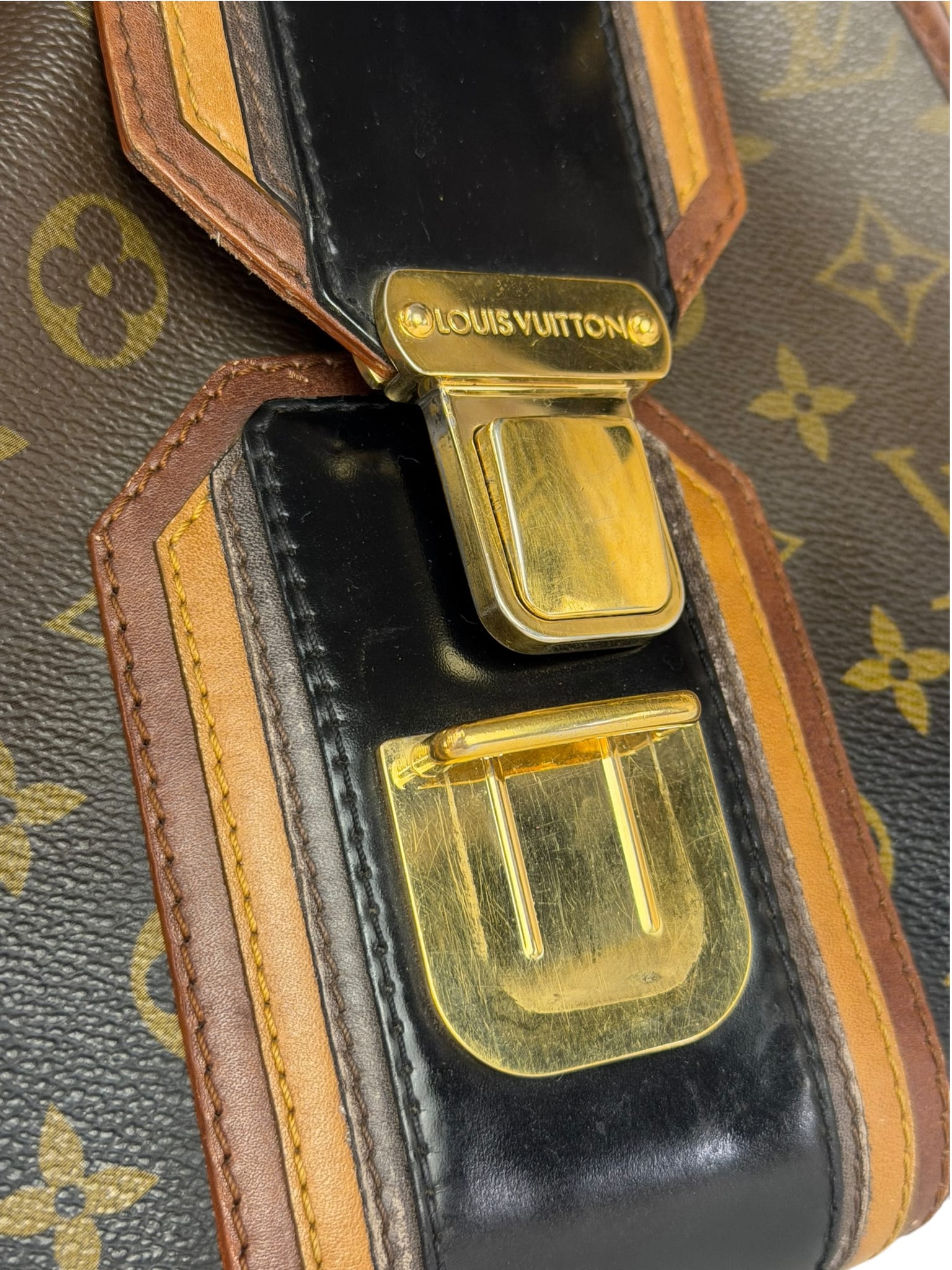 Louis Vuitton Limited Edition Brown/Black  Monogram Mirage Griet Handbag