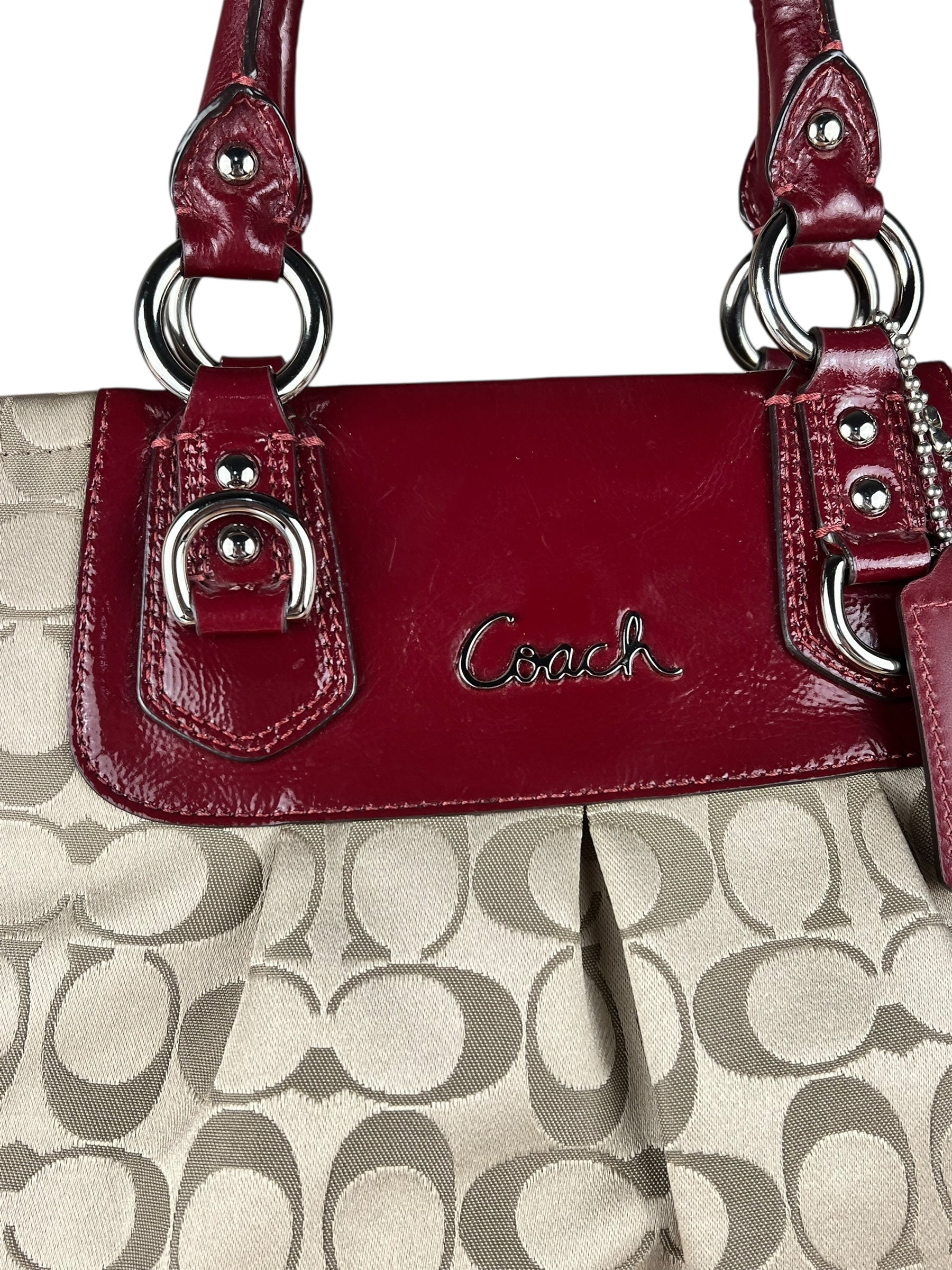 Coach Beige Signature C Tote Bag