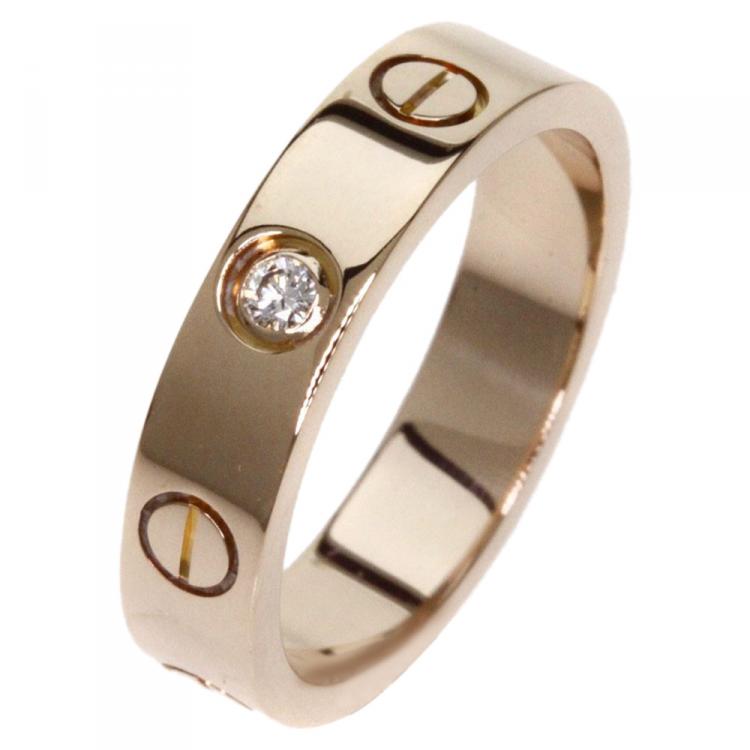 Cartier Gold Love 1 Diamond Ring