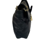 Fendi Black Leather Maxi Baguette