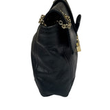 Fendi Black Leather Maxi Baguette