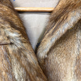 Vintage Multi Brown Long Fur Coat