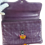 Chanel Purple Lambskin Ball Button Flap 2001