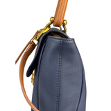 Burberry Navy Blue/Brown Dk88 Medium Two-Way Bag
