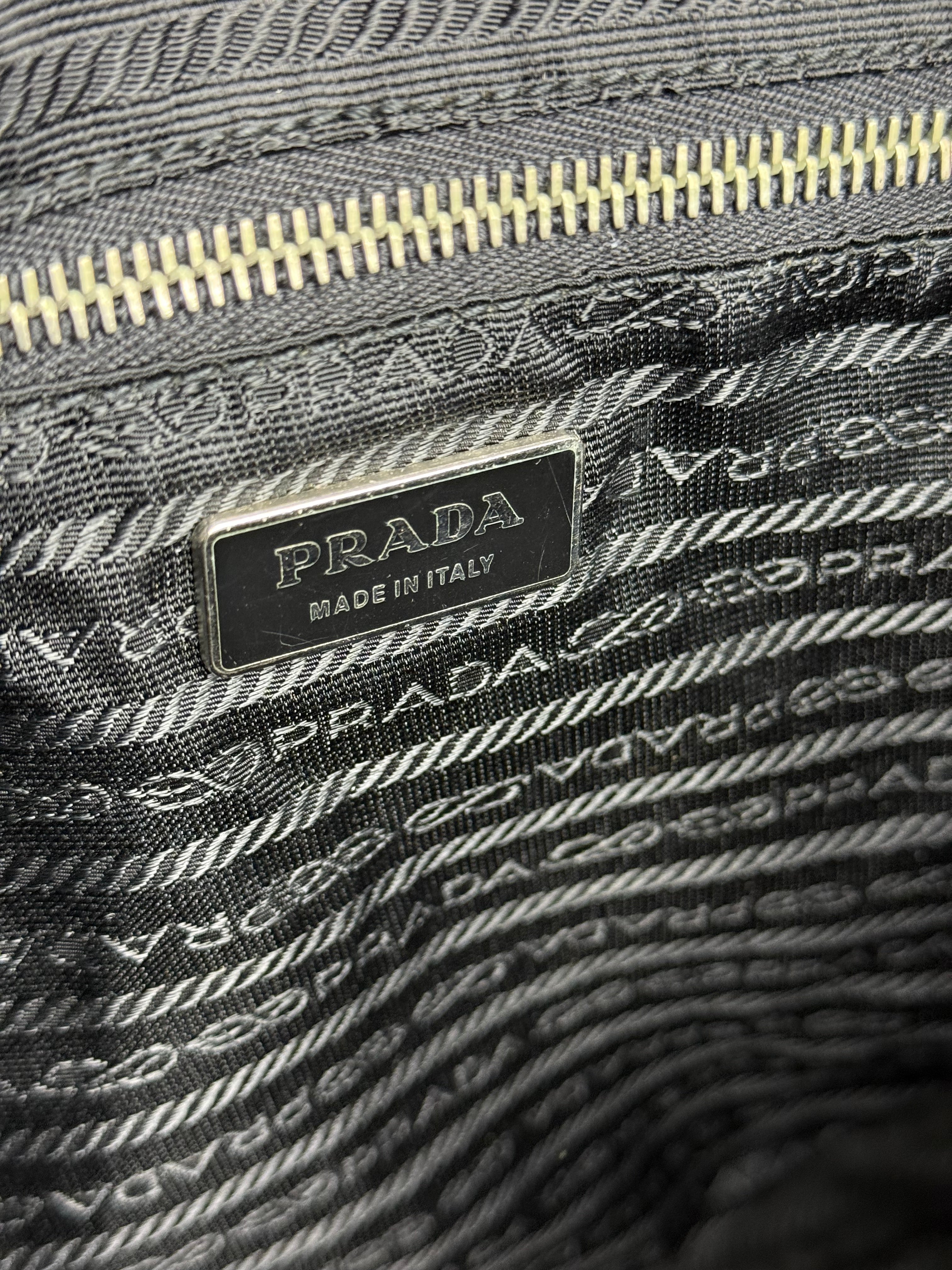 Prada Nylon & Leather Zip Tote