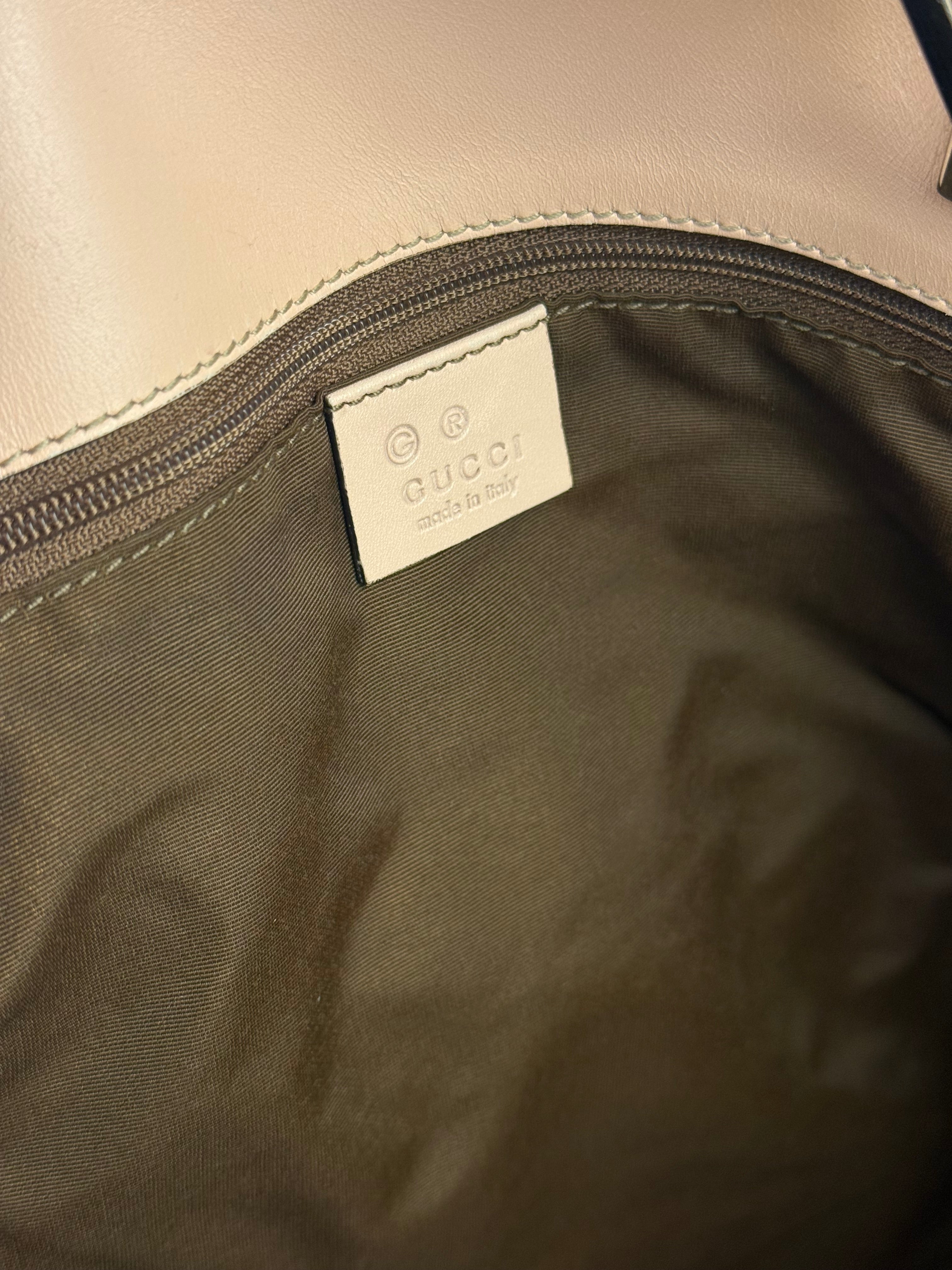 Gucci Vintage Pink Canvas Large Tote Bag
