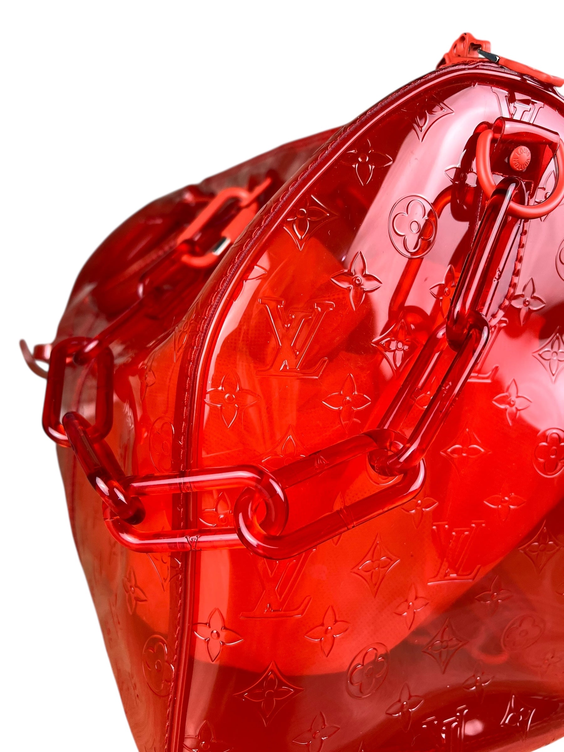 Louis Vuitton X Virgil Abloh Red Monogram PVC Bandouliere 50