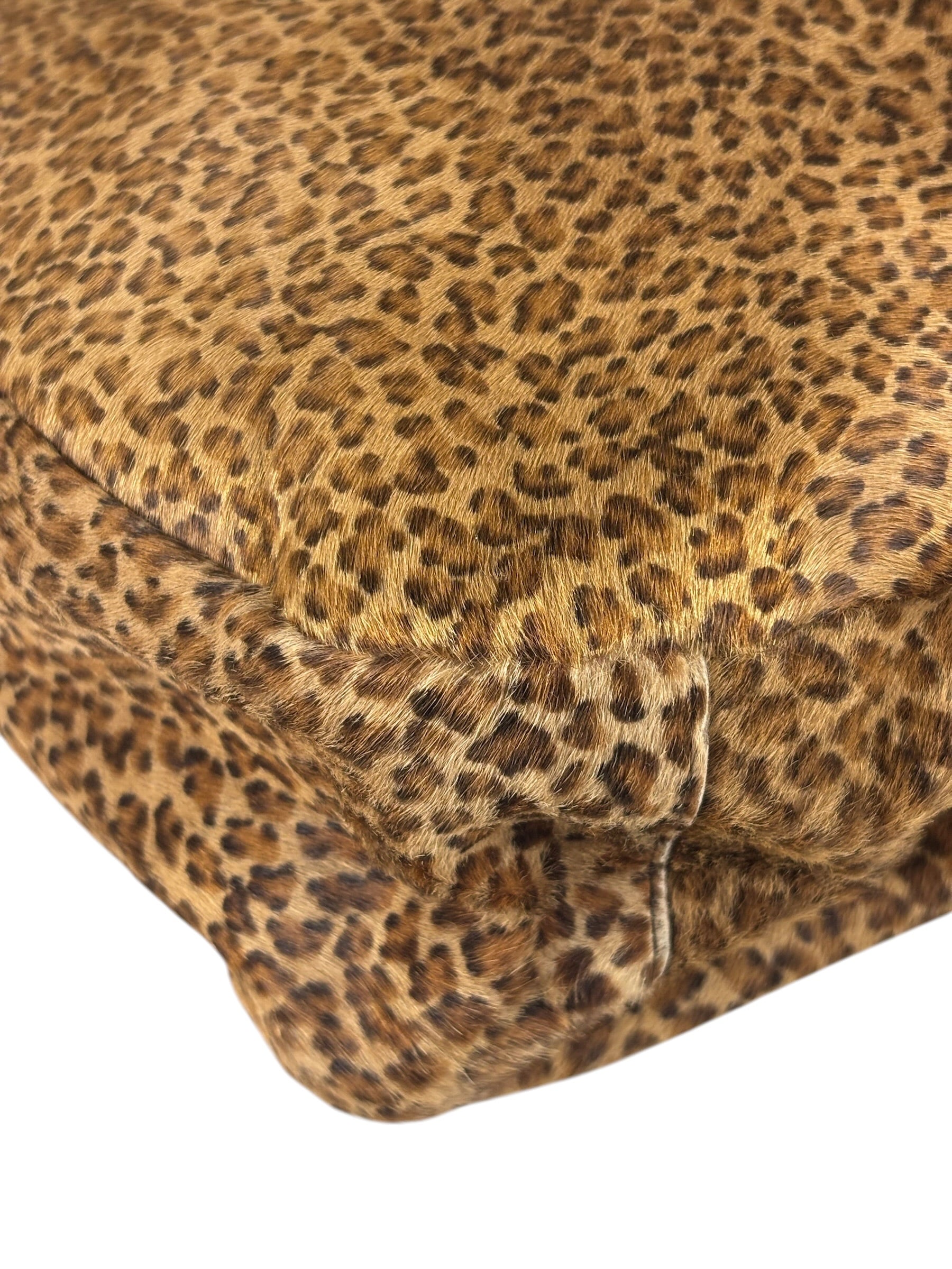 Bottega Veneta Vintage Leopard-Print Pony Hair Tote Bag
