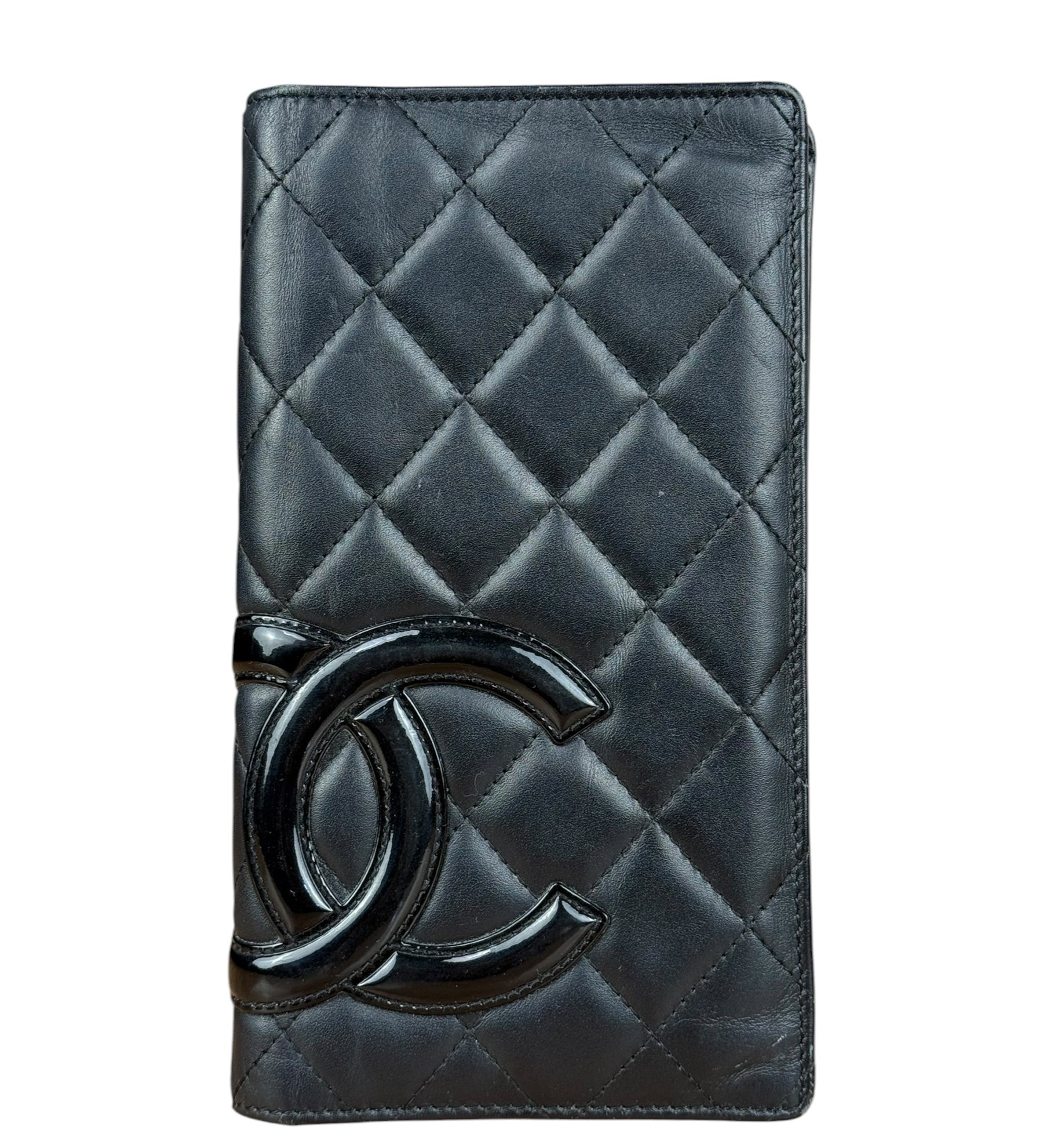 Chanel Black Quilted Cambon Long Wallet 2004