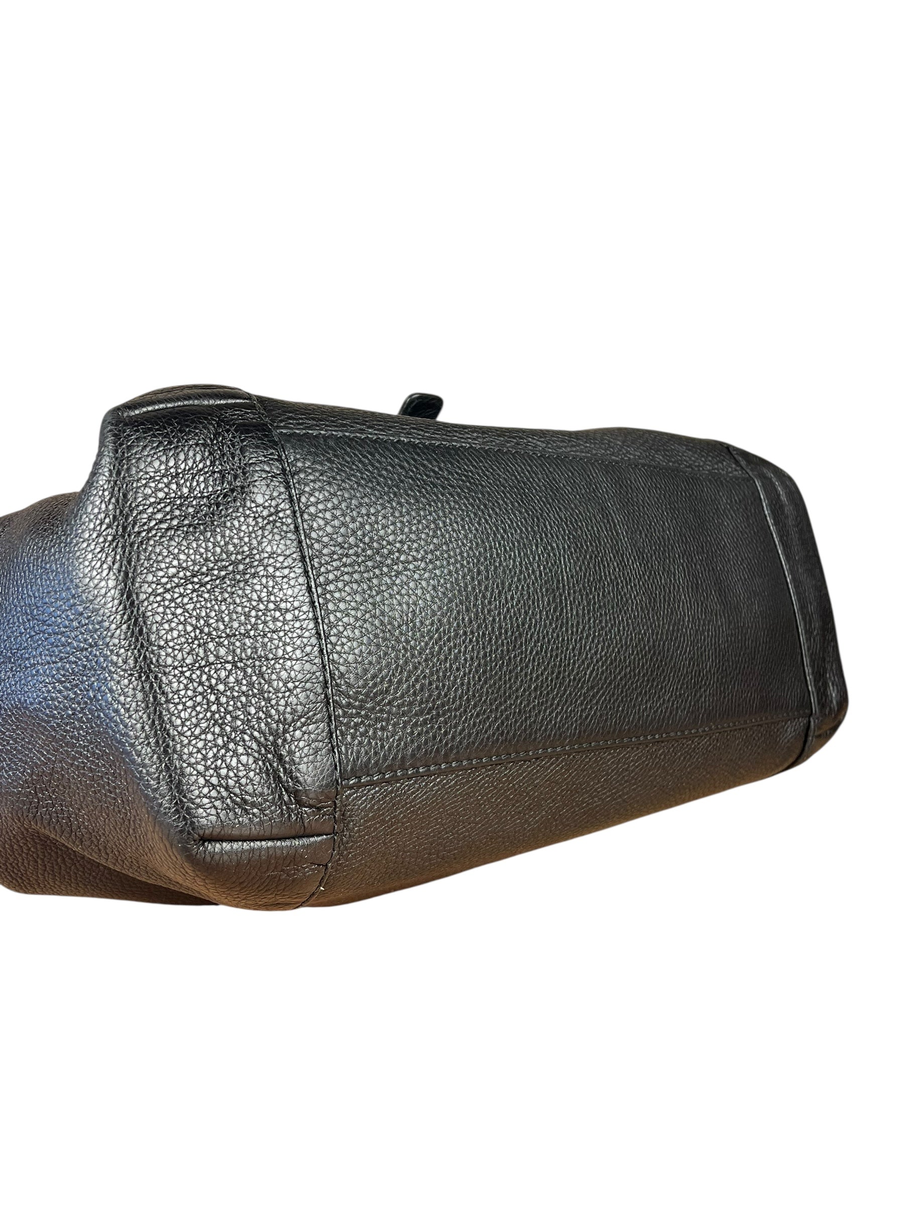 Gucci Black Leather Horsebit Flap Shoulder Bag