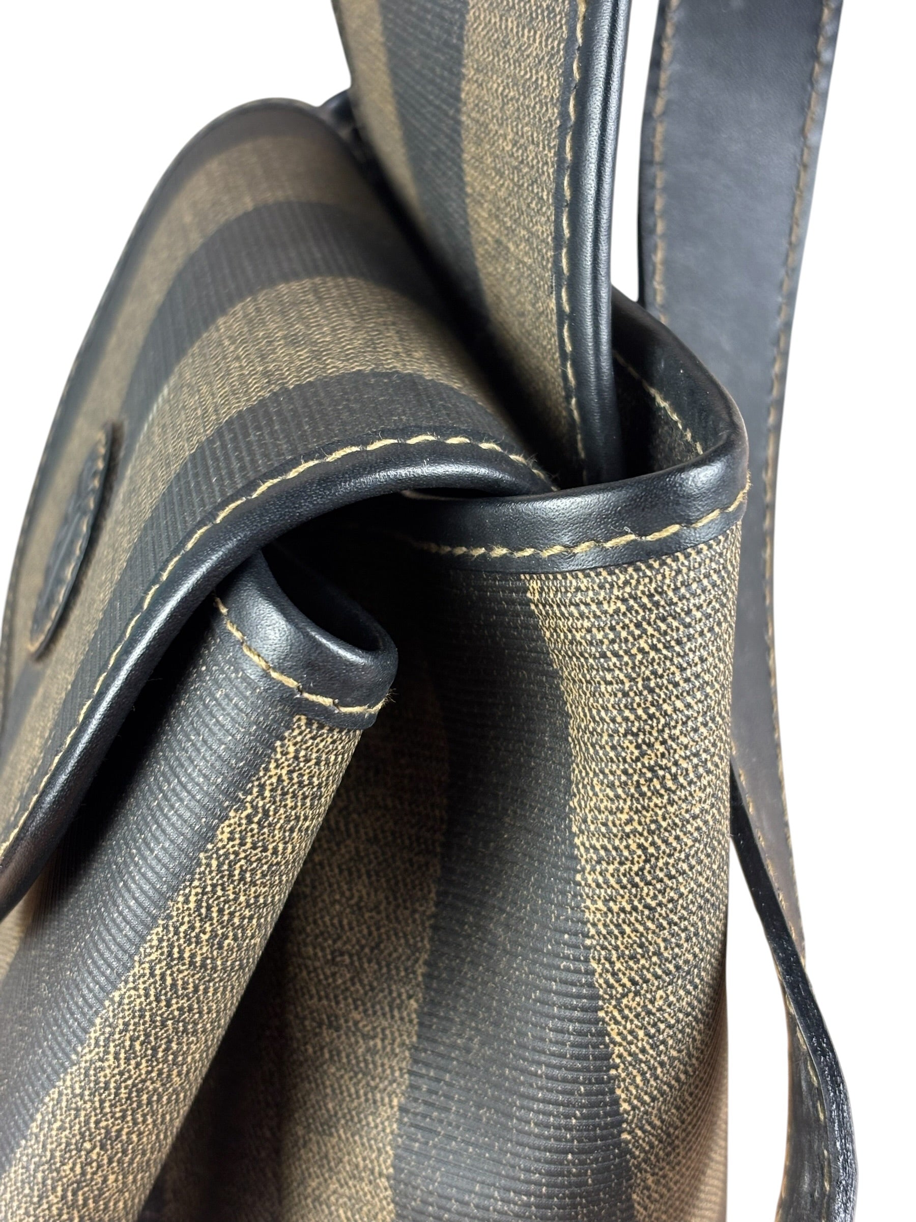 Fendi Vintage Pequin Stripped Sling Bag