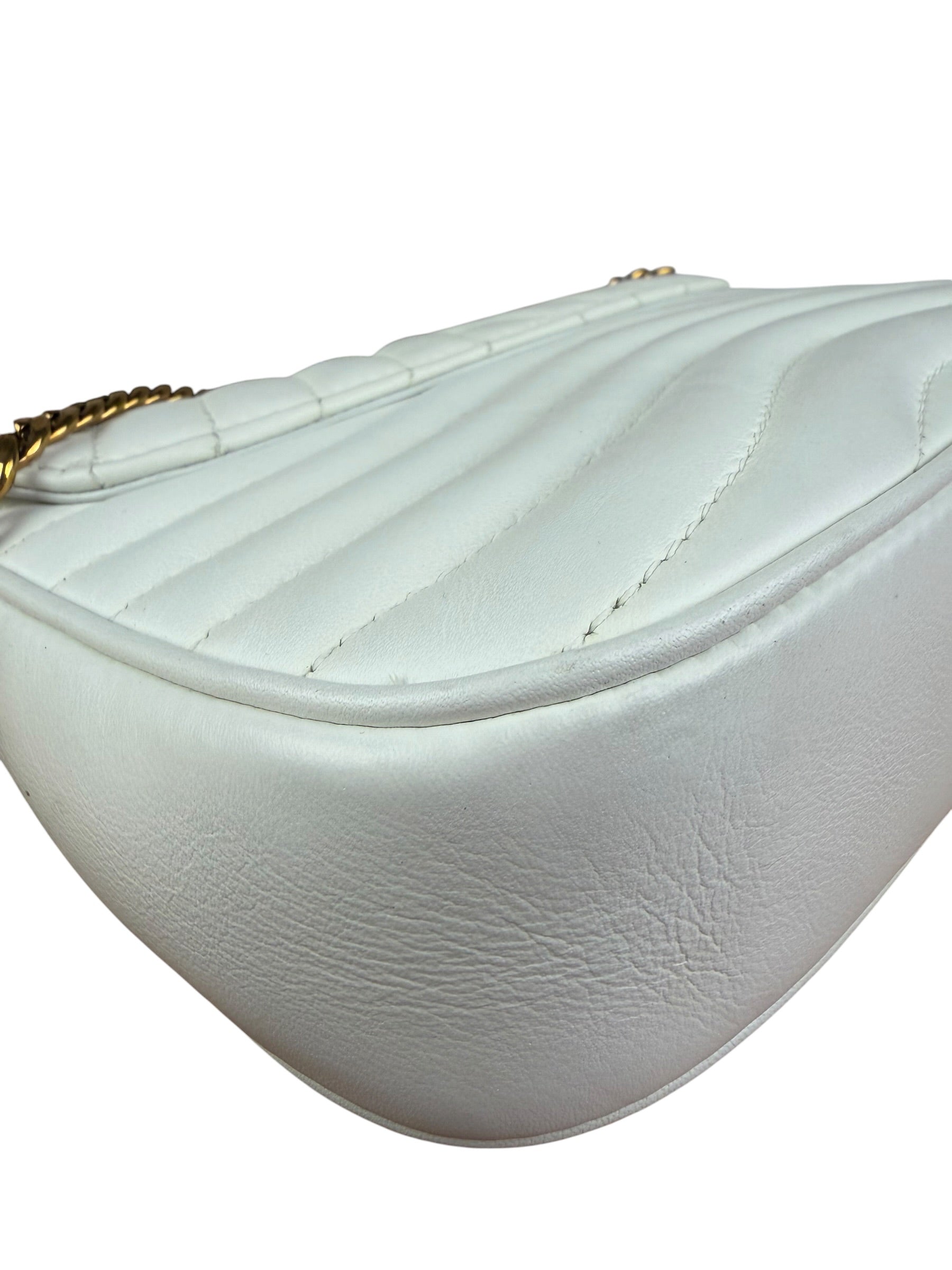 Louis Vuitton White Leather New Wave Multi Crossbody Pochette