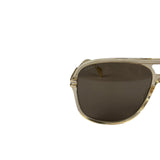 Gucci GG1105S Oversized Aviator Gold-Tone Sunglasses
