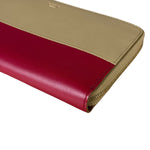 Celine Stripe Leather Zip Wallet