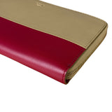 Celine Stripe Leather Zip Wallet