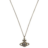 Vivienne Westwood Rhinestone Orb Pendant Necklace